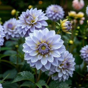 Георгин Акварель купить по цене от 680р. в интернет-магазине «Посадика» с доставкой почтой в в Белоярскийе и по всей России – [изображение №1].